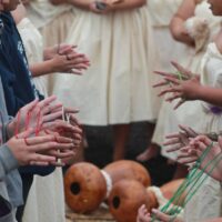 Photo: Students learning Hana hei