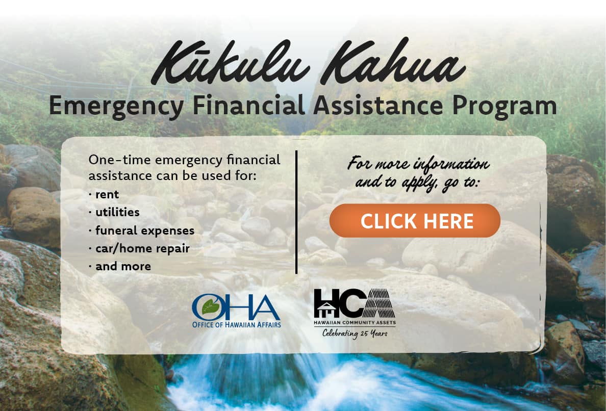 Kūkulu Kahua - Emergency Assistance Program
