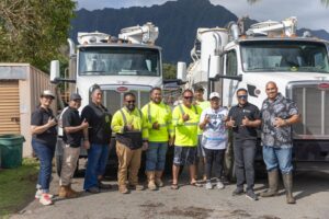 Photo: OHA and Hawaiian Council staff with first responders