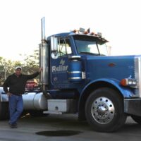 Photo: Reliant Truck with driver