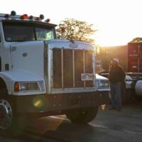 Photo: Reliant Truck with driver