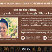 ʻUlana Lauhala flier